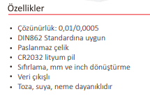 200 MM DİJİTAL KUMPAS IP67 (SU GEÇİRMEZ)
