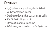 500 MM ÇİFT ÇENE DİJİTAL KUMPAS IP54