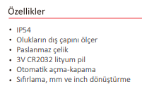 200 MM DIŞ KANAL KUMPASI DİJİTAL