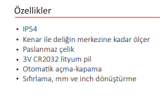 150 MM MERKEZ MESAFE KUMPASI DİJİTAL
