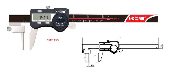 200 MM BORU KALINLIK KUMPASI DİJİTAL