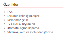 300 MM BORU KALINLIK KUMPASI DİJİTAL