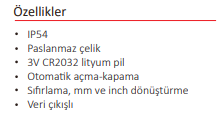 100 MM YATAY DOĞRUSAL CETVEL DİJİTAL