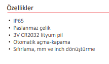 75-100 MM MİKROMETRE DİJİTAL IP65