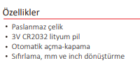 25-50 MM BORU MİKROMETRE DİJİTAL