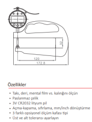 0-10 MM KALINLIK KOMPARATÖRÜ DİJİTAL (0,01)