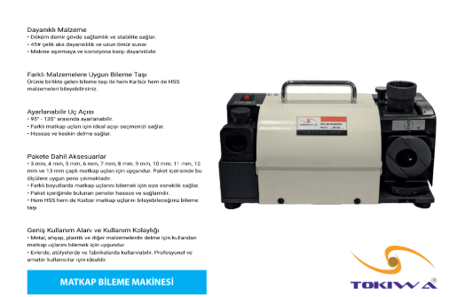 TOKIWA MATKAP BİLEME MAK. 3-32mm