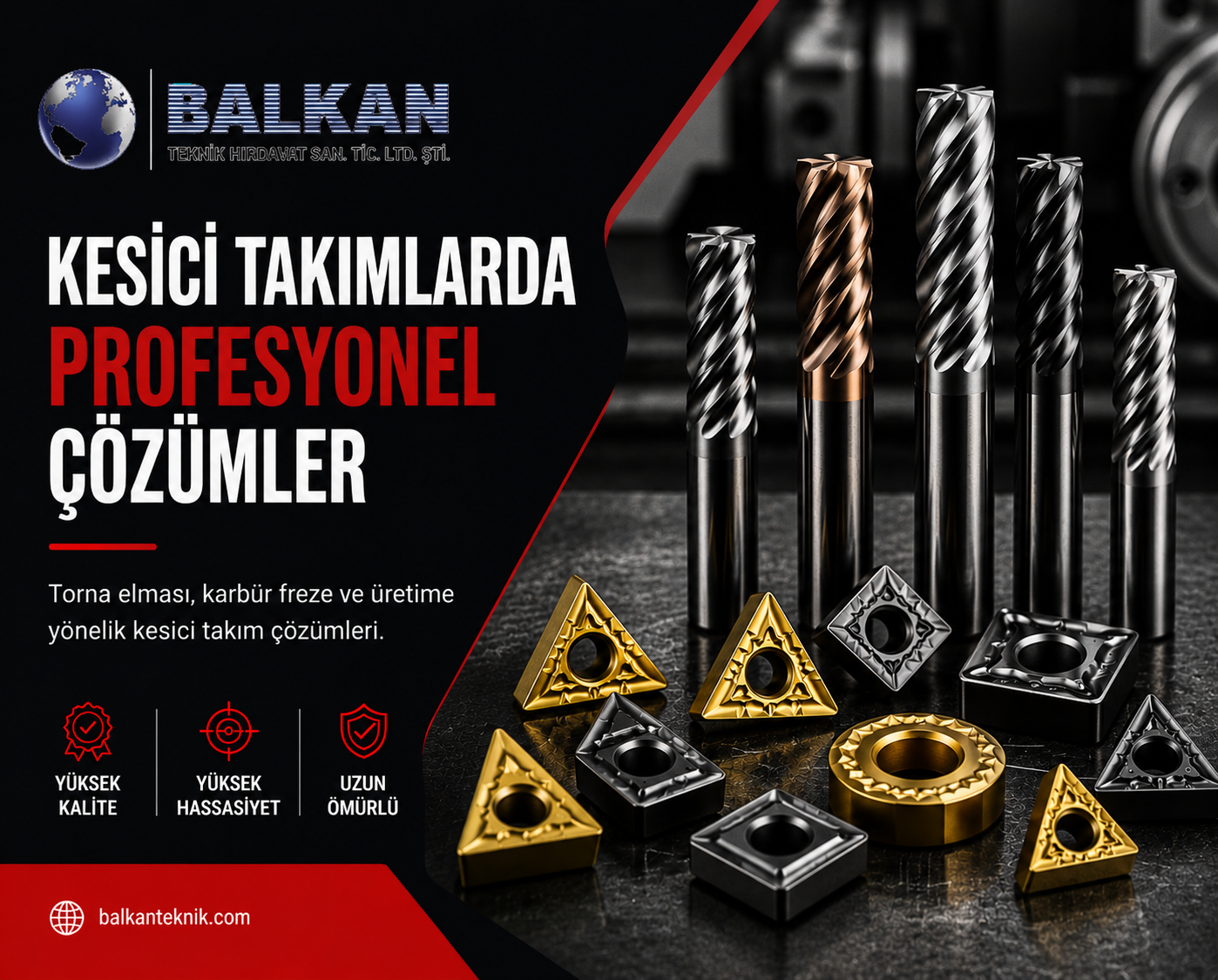 Kesici Takımlar ve Torna Elmasları | Balkan Teknik